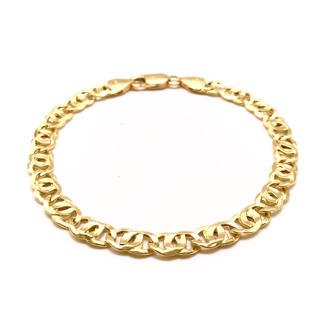 Authentic! Vintage Chanel 18k Yellow Gold Classic Link Bracelet | Fortrove